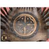 Image 3 : WOOD ROCKING CHAIR WITH CELTIC DESIGN SEAT
