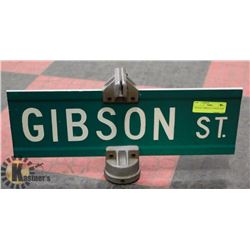 VINTAGE "GIBSON ST" STREET SIGN