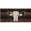 Image 1 : FOLK CHAINSAW ART TEXAS LONG HORN WALL HANGING