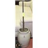Image 1 : ANTIQUE MEDALTA 5 GAL BUTTER CHURN STONEWARE CROCK