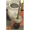 Image 3 : ANTIQUE MEDALTA 5 GAL BUTTER CHURN STONEWARE CROCK