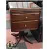 Image 1 : DUNCAN PHYFE 2 DRAWER CABINET WITH ORIGINAL GLASS