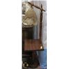 Image 1 : VINTAGE SOLID WOOD CORNER FLOOR LAMP
