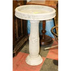 CONCRETE 2 PIECE BIRDBATH 16" X 23"