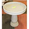 Image 1 : CONCRETE 2 PIECE BIRDBATH 14" X 14"