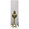 Image 1 : ANTIQUE BRASS ORNATE COAL OIL LAMP WITH CLAW FEET