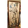 Image 1 : XL ANTIQUE WOOD FRAMED