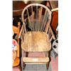 Image 1 : 1920'S CHILDS OAK HIGHCHAIR 36" HIGH