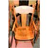 Image 1 : 1930'S CHILDS OAK ROCKER 26" HIGH