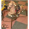Image 1 : VINTAGE FUZZY ROCKING HORSE