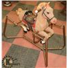 Image 2 : VINTAGE FUZZY ROCKING HORSE