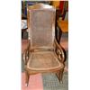 Image 1 : VINTAGE WOOD ROCKING CHAIR.