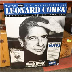 LEONARD COHEN CONCERT POSTER.