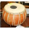 Image 1 : LEATHER AND CERAMIC DRUM 12" DIAMETER