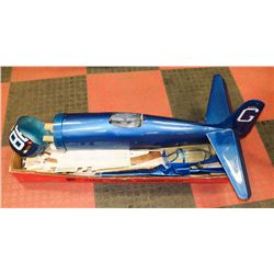 LARGE CIRCA 1960 F8F BEARCAT REMOTE CONTROL