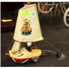 Image 1 : 1930'S HOLLAND SHOE LAMP WITH PIRATE SHIP SAIL,