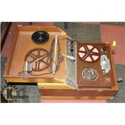 CIRCA 1956 SOUND MIRROR OPEN RAIL TAPE RECORDER