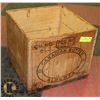 Image 1 : ANTIQUE WOODEN BUTTER CRATE.