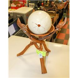 VINTAGE KENIAN OSTRICH EGG ON CUSTOM STAND