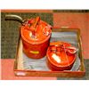 Image 1 : 2 VINTAGE GAS TANKS FROM CHICAGO USA