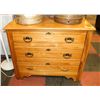 Image 1 : 3 DRAWER VINTAGE CHEST, 36.5"X16.5"X30.5".