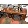 Image 1 : SINGER SEWING MACHINE IN CABINET