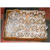 Image 1 : LARGE FLAT OF CRYSTAL GLASSWARE AND SERVING ITEMS