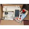 Image 1 : VINTAGE KENMORE SEWING MACHINE WITH BOX OF