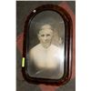 Image 1 : ANTIQUE CONCAVE GLASS PORTRAIT