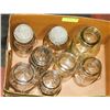 Image 1 : BOX OF 8 VINTAGE JARS SEALER JARS
