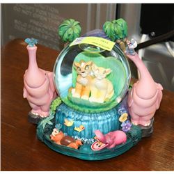 COLLECTIBLE WALT DISNEY LION KING SNOW GLOBE