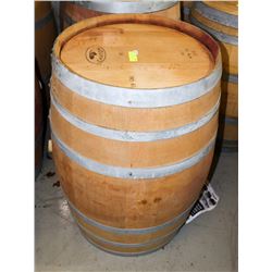 LOGOED POLISHED RED WINE BARREL 59 GAL CANTON