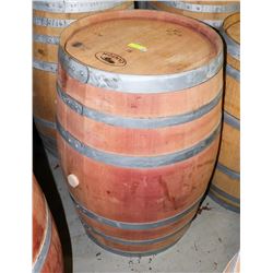 LOGOED POLISHED RED WINE BARREL 59 GAL CANTON