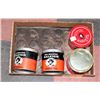 Image 1 : FLAT OF ANTIQUE TOBACCO CANS