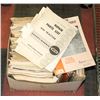 Image 1 : LARGE BOX OF VINTAGE TRACTOR AND IMPLEMENT MANUALS