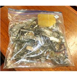 BAG OF VINTAGE WATCH BANDS, CASES AND MORE