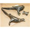 Image 1 : SILVER PLATED PEACOCK SALT AND PEPPER SHAKERS