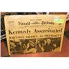 Image 1 : 1963 NEW YORK TRIBUNE KENNEDY ASSASSINATED