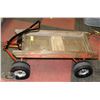 Image 1 : VINTAGE WHEEL BUG WOODEN WAGON.