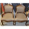 Image 1 : SET OF 2 VINTAGE WOODEN ARMCHAIRS