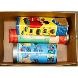 RING-A-MANTICS RETRO TOY(BLUE TIN), LINCOLN LOGS,