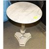 Image 1 : VINTAGE METAL AND MARBLE END TABLE