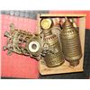 Image 1 : ESTATE COLLECTION OF BRASS CLOCKS, SCONCES AND