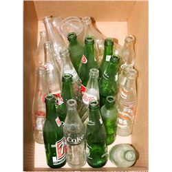 LARGE BOX OF COLLECTIBLE POP BOTTLES FROM PEPSI