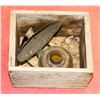 Image 1 : ANTIQUE LANTERN WITH WOODEN ANTIQUE BOX