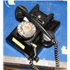 Image 1 : VINTAGE WALL MOUNT CRANK ROTARY PHONE
