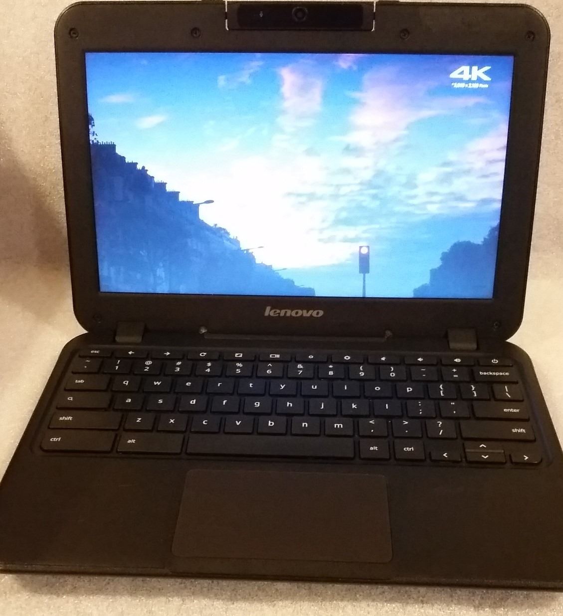 BLACK LENOVO GOOGLE CHROMEBOOK