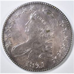 1821 BUST HALF DOLLAR AU/BU COLOR