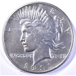 1921 PEACE DOLLAR, CH BU NICE!