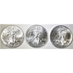 3-GEM BU 2015 AMERICAN SILVER EAGLES